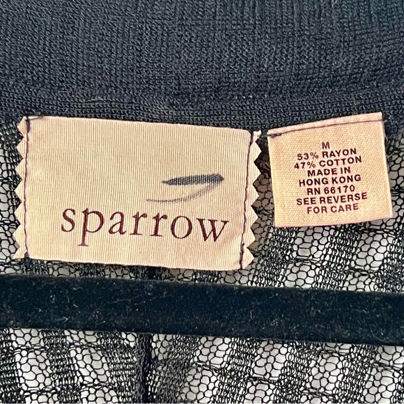 ANTHROPOLOGIE SPARROW Plunging Knit Tunic/Cover Up—SZ. Medium - Picture 7 of 10